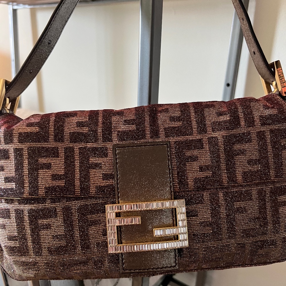 Authentic Fendi Shimmer Baguette